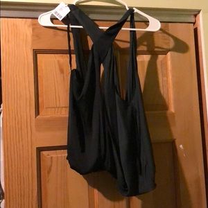 Urban Outfitters Black Satin top